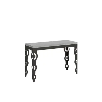 ITAMOBY Karamay Double (120x45/90 cm) - siva, barva nog: antracit - preklopna jedilna miza