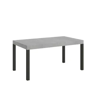 ITAMOBY Everyday (90x160/264 cm) - siva, barva nog: antracit - raztegljiva jedilna miza