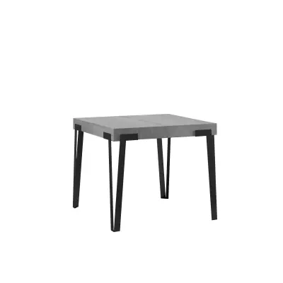ITAMOBY Rio (90x90/246 cm) - siva, barva nog: antracit - raztegljiva jedilna miza