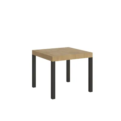 ITAMOBY Everyday (90x90/246 cm) - hrast, barva nog: antracit - raztegljiva jedilna miza