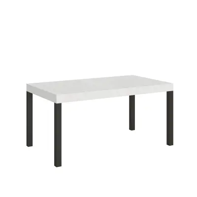 ITAMOBY Everyday (90x160/420 cm) - bela, barva nog: antracit - raztegljiva jedilna miza