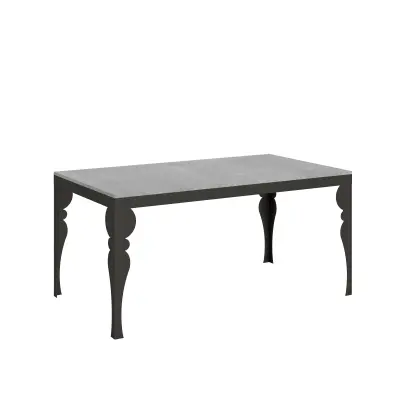 ITAMOBY Paxon Evolution (90x160/420 cm) - siva, barva nog: antracit - raztegljiva jedilna miza