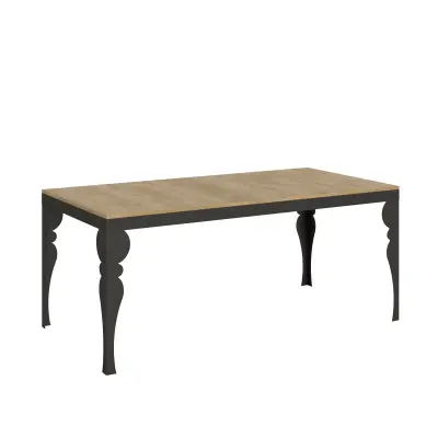 ITAMOBY Paxon Evolution (90x180/284 cm) - hrast, barva nog: antracit - raztegljiva jedilna miza
