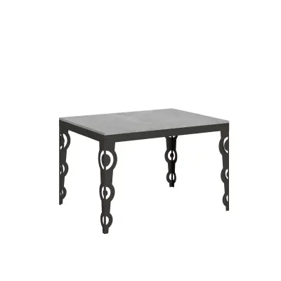 ITAMOBY Karamay Evolution (90x120/224 cm) - siva, barva nog: antracit - raztegljiva jedilna miza