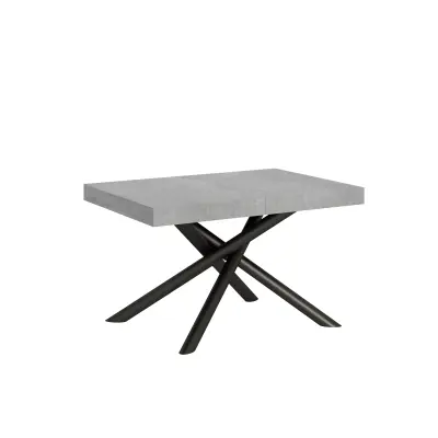 ITAMOBY Famas (90x130/390 cm) - siva, barva nog: antracit - raztegljiva jedilna miza