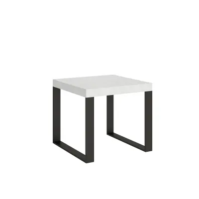 ITAMOBY Tecno (90x90/246 cm) - bela, barva nog: antracit - raztegljiva jedilna miza