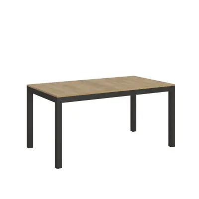 ITAMOBY Everyday Evolution (90x160/264 cm) - hrast, barva nog: antracit - raztegljiva jedilna miza
