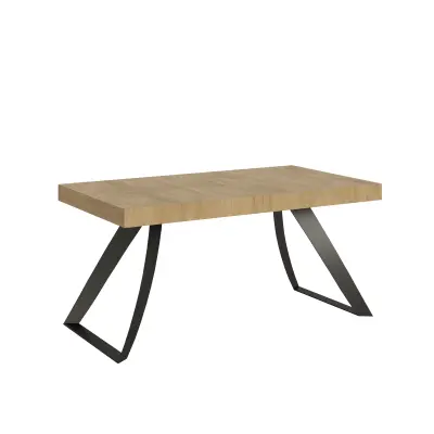 ITAMOBY Proxy (90x160/264 cm) - hrast, barva nog: antracit - raztegljiva jedilna miza