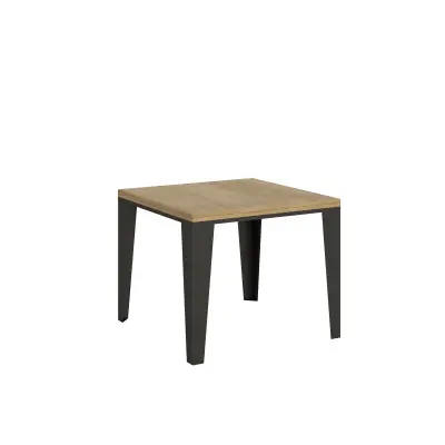 ITAMOBY Flame Libra (90x90/180 cm) - hrast, barva nog: antracit - preklopna jedilna miza