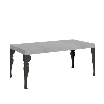 ITAMOBY Paxon (90x180/440 cm) - siva, barva nog: antracit - raztegljiva jedilna miza