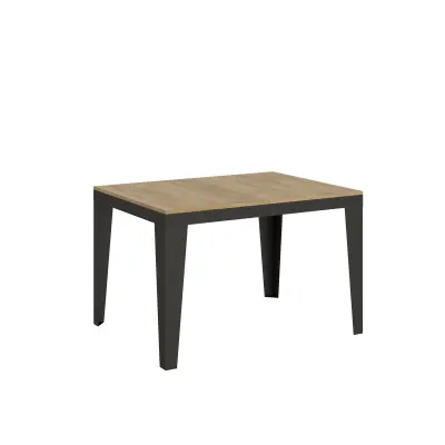 ITAMOBY Flame Evolution (90x120/224 cm) - hrast, barva nog: antracit - raztegljiva jedilna miza