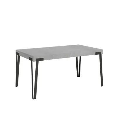 ITAMOBY Rio (90x160/264 cm) - siva, barva nog: antracit - raztegljiva jedilna miza
