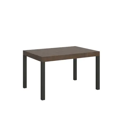 ITAMOBY Everyday (90x120/224 cm) - oreh, barva nog: antracit - raztegljiva jedilna miza
