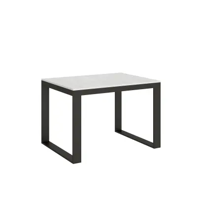 ITAMOBY Tecno Evolution (90x120/380 cm) - bela, barva nog: antracit - raztegljiva jedilna miza
