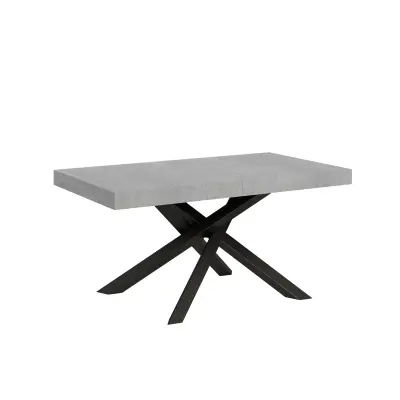 ITAMOBY Volantis (90x160/420 cm) - siva, barva nog: antracit - raztegljiva jedilna miza