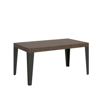 ITAMOBY Flame (90x160/264 cm) - oreh, barva nog: antracit - raztegljiva jedilna miza
