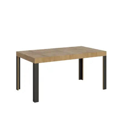 ITAMOBY Linea (90x160/264 cm) - hrast, barva nog: antracit - raztegljiva jedilna miza