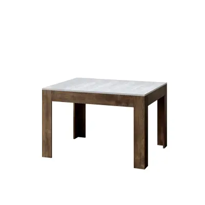 ITAMOBY Bibi Mix (90x120/180 cm) - bela, barva nog: oreh - raztegljiva jedilna miza