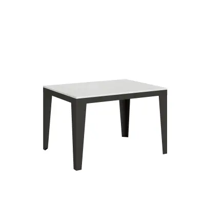 ITAMOBY Flame Evolution (90x120/224 cm) - bela, barva nog: antracit - raztegljiva jedilna miza