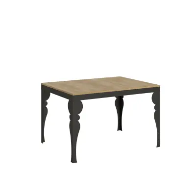 ITAMOBY Paxon Evolution (90x120/224 cm) - hrast, barva nog: antracit - raztegljiva jedilna miza