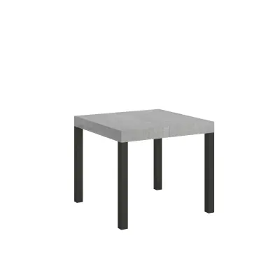 ITAMOBY Everyday (90x90/246 cm) - siva, barva nog: antracit - raztegljiva jedilna miza