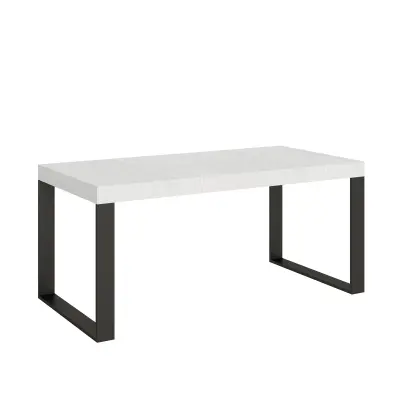 ITAMOBY Tecno (90x180/440 cm) - bela, barva nog: antracit - raztegljiva jedilna miza