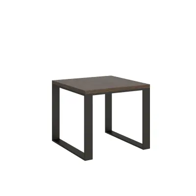 ITAMOBY Tecno Libra (90x90/180 cm) - oreh, barva nog: antracit - preklopna jedilna miza