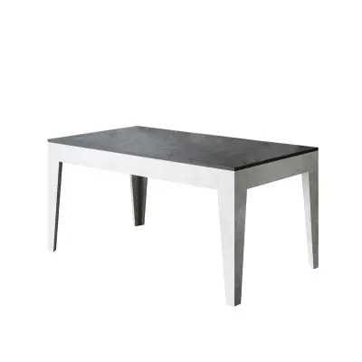 ITAMOBY Cico Mix (90x160/220 cm) - antracit, barva nog: bela - raztegljiva jedilna miza