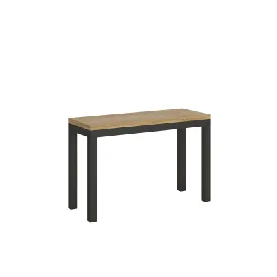 ITAMOBY Everyday Double (120/200x45/90) - hrast, barva nog: antracit - preklopna jedilna miza