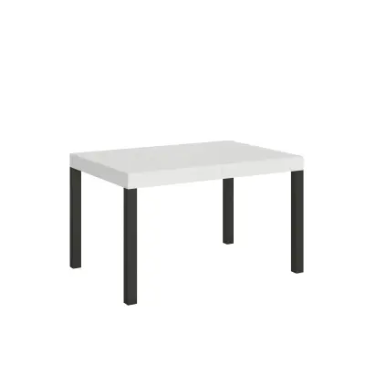 ITAMOBY Everyday (90x120/224 cm) - bela, barva nog: antracit - raztegljiva jedilna miza