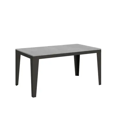 ITAMOBY Flame Evolution (90x160/420 cm) - siva, barva nog: antracit - raztegljiva jedilna miza