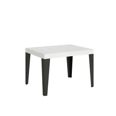 ITAMOBY Flame (70x110/194 cm) - bela, barva nog: antracit - raztegljiva jedilna miza