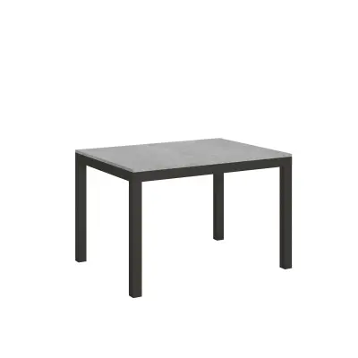 ITAMOBY Everyday Evolution (90x120/380 cm) - siva, barva nog: antracit - raztegljiva jedilna miza