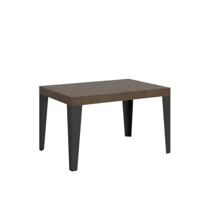 ITAMOBY Flame (90x140/244 cm) - oreh, barva nog: antracit - raztegljiva jedilna miza
