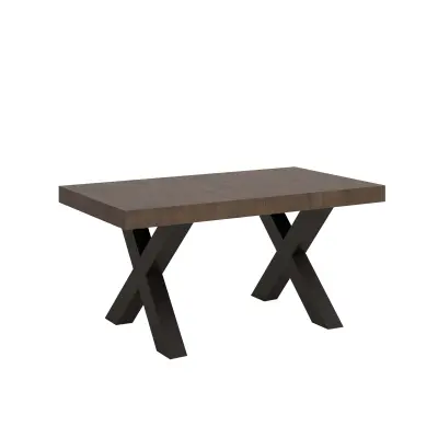 ITAMOBY Traffic (90x160/264 cm) - oreh, barva nog: antracit - raztegljiva jedilna miza