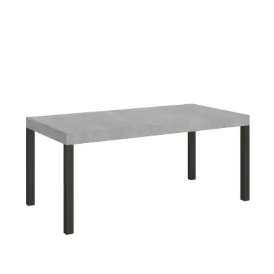 ITAMOBY Everyday (90x180/440 cm) - siva, barva nog: antracit - raztegljiva jedilna miza