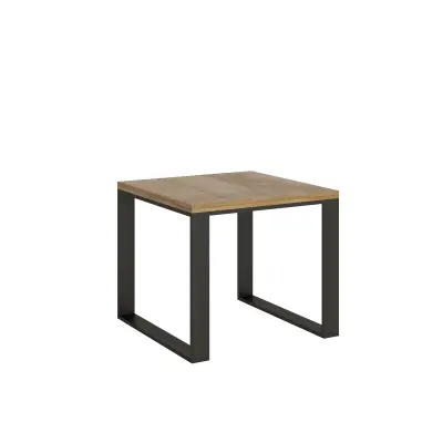 ITAMOBY Tecno Libra (90x90/180 cm) - hrast, barva nog: antracit - preklopna jedilna miza