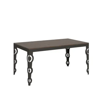 ITAMOBY Karamay Evolution (90x160/420 cm) - oreh, barva nog: antracit - raztegljiva jedilna miza