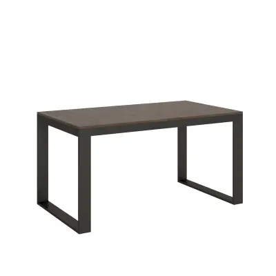 ITAMOBY Tecno Evolution (90x160/420 cm) - oreh, barva nog: antracit - raztegljiva jedilna miza