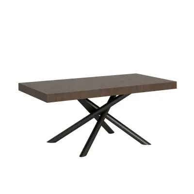 ITAMOBY Famas (90x180/440 cm) - oreh, barva nog: antracit - raztegljiva jedilna miza