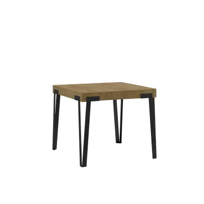 ITAMOBY Rio (90x90/246 cm) - hrast, barva nog: antracit - raztegljiva jedilna miza