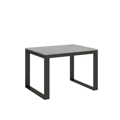 ITAMOBY Tecno Evolution (90x120/380 cm) - siva, barva nog: antracit - raztegljiva jedilna miza