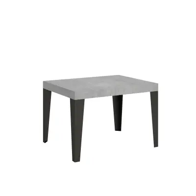 ITAMOBY Flame (80x120/204 cm) - siva, barva nog: antracit - raztegljiva jedilna miza