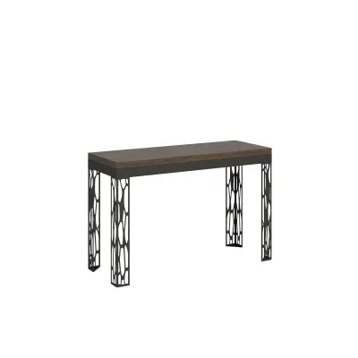 ITAMOBY Ghibli Double (120/200x45/90) - oreh, barva nog: antracit - preklopna jedilna miza