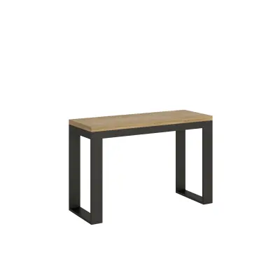 ITAMOBY Tecno Double (120x45/90 cm) - hrast, barva nog: antracit - preklopna jedilna miza