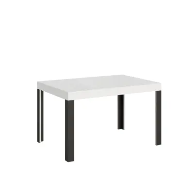ITAMOBY Linea (90x120/224 cm) - bela, barva nog: antracit - raztegljiva jedilna miza