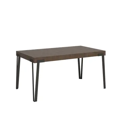 ITAMOBY Rio (90x160/264 cm) - oreh, barva nog: antracit - raztegljiva jedilna miza