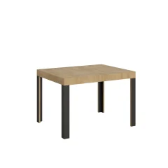 ITAMOBY Linea (80x120/204 cm) - hrast, barva nog: antracit - raztegljiva jedilna miza