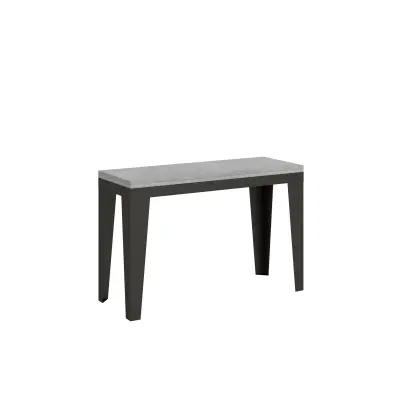 ITAMOBY Flame Double (120x45/90 cm) - siva, barva nog: antracit - preklopna jedilna miza