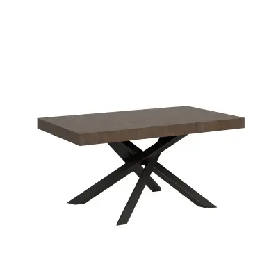 ITAMOBY Volantis (90x160/420 cm) - oreh, barva nog: antracit - raztegljiva jedilna miza